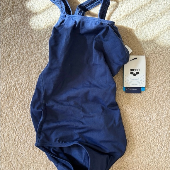 Arena Women's Navy One-Piece Swimsuit - Picture 6 of 9